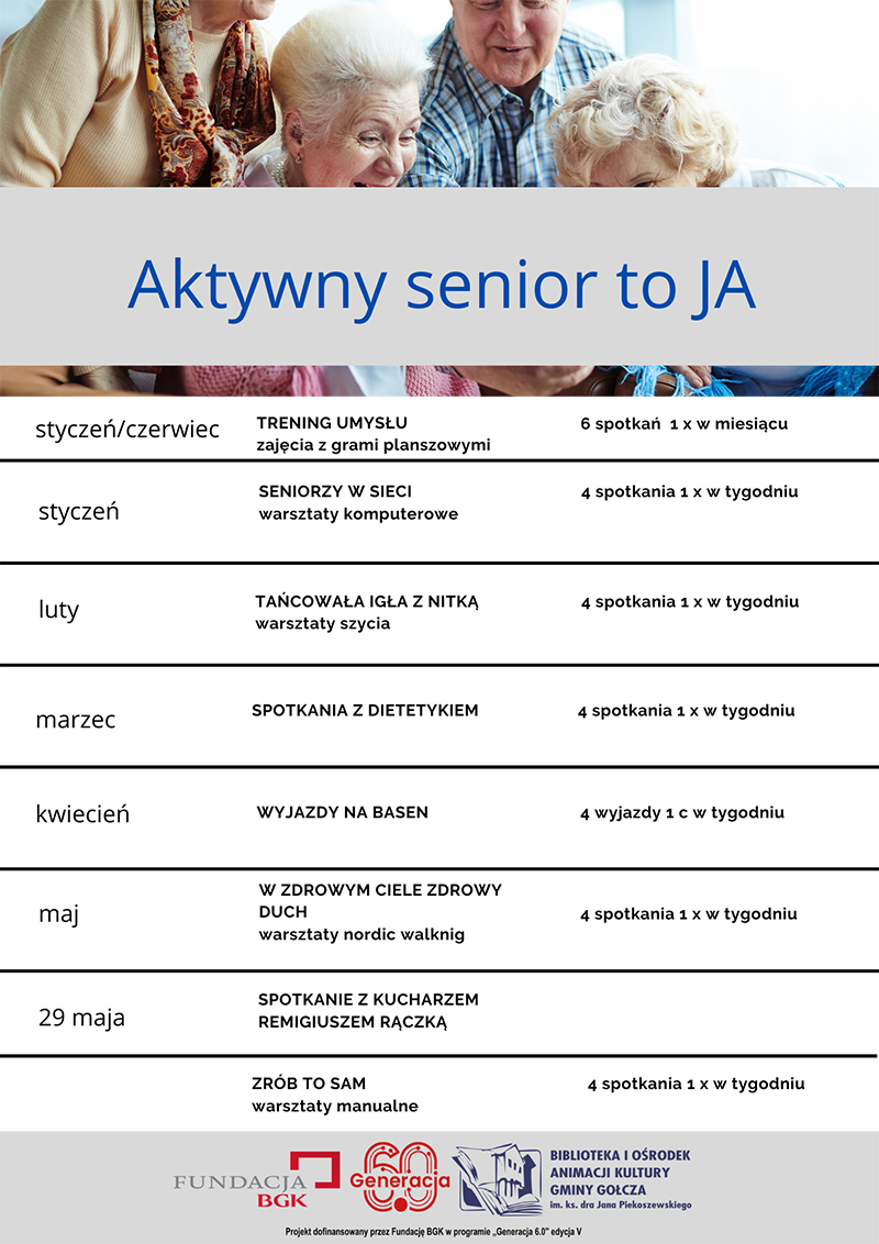 Plakat Aktywny Senior
